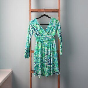 Lilly Pulitzer Fleur Dress in Agate Green Lazy River Size XS